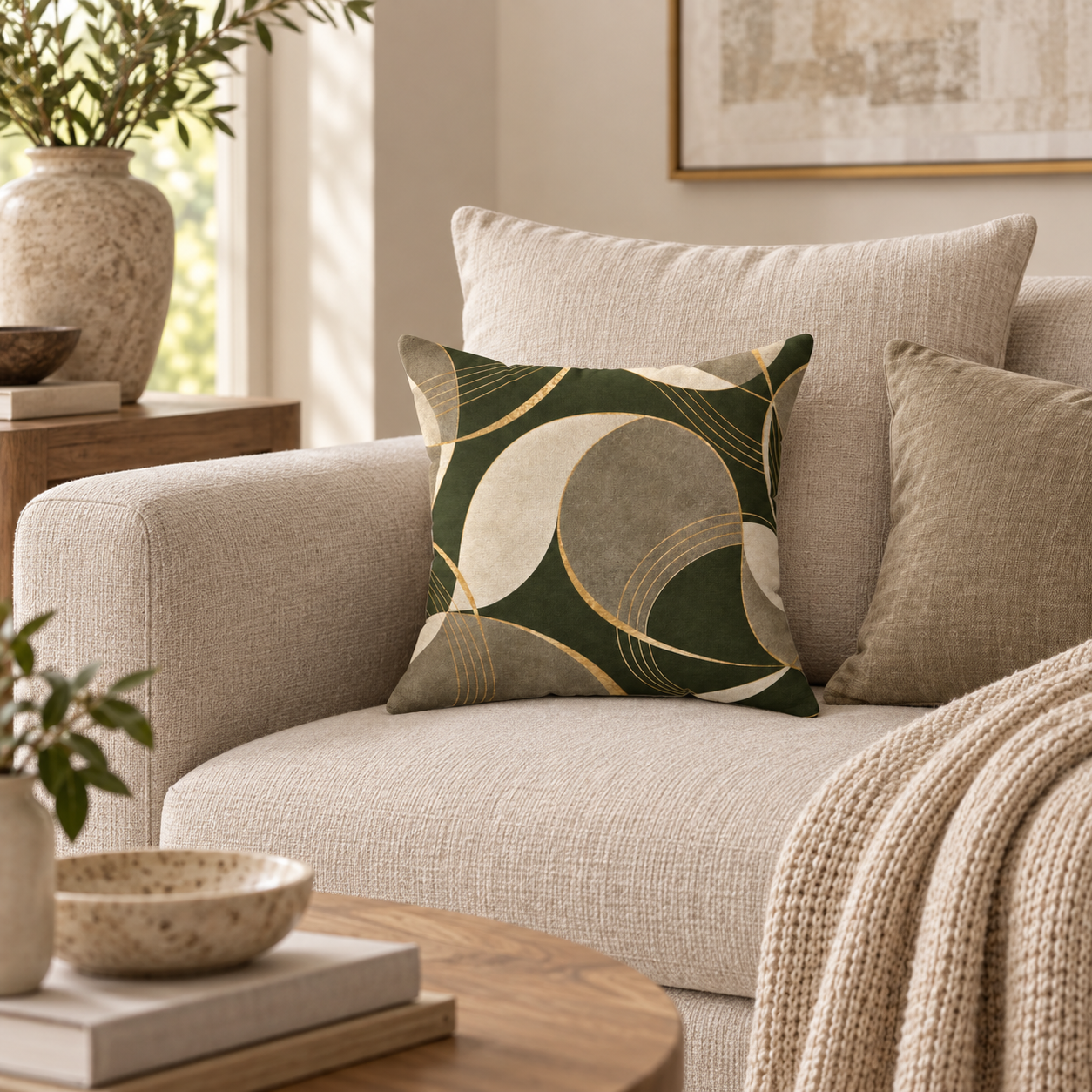 Arcfield Pillow — Moss — primary product image